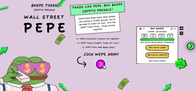 Wall Street Pepe presale information