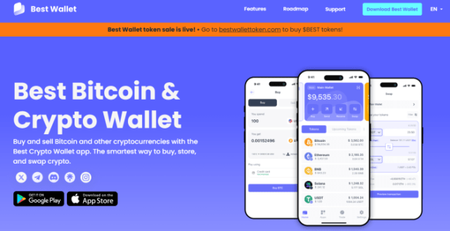 The official Best Wallet website