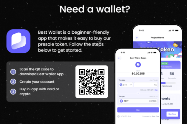 Download Best Wallet from the Solaxy presale website