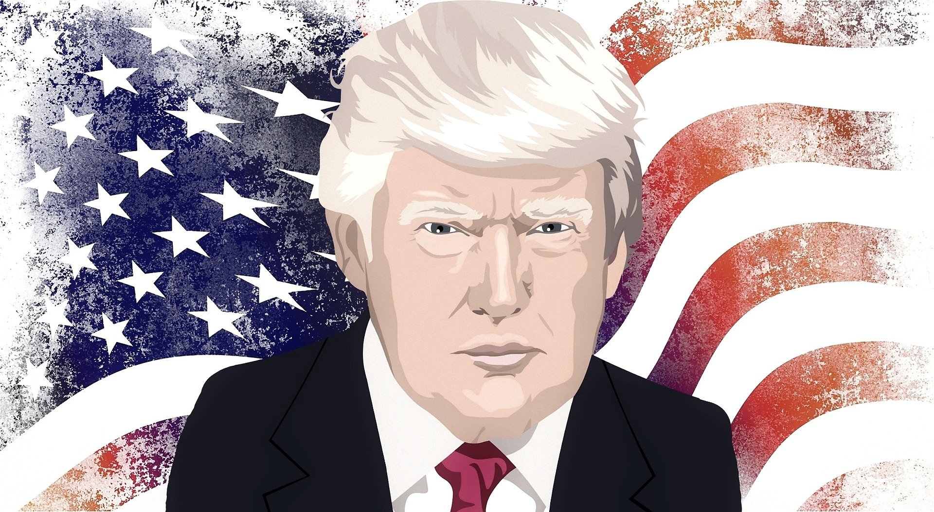 Donald Trump US-Flagge