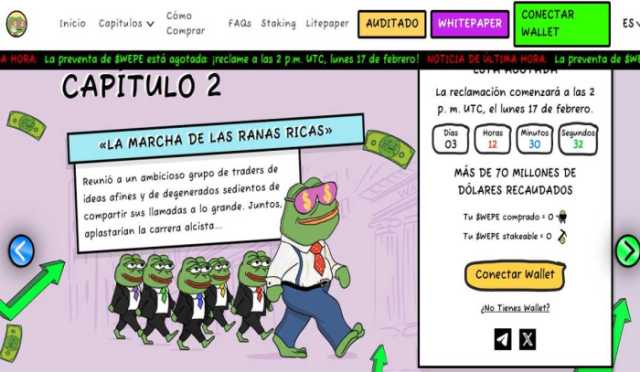 Predicción de precio de Wall Street Pepe: reclamo de tokens y cotización en Uniswap el próximo lunes