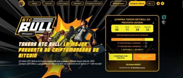 BTC Bull acaba de alcanzar los 2 millones de dólares en su preventa.