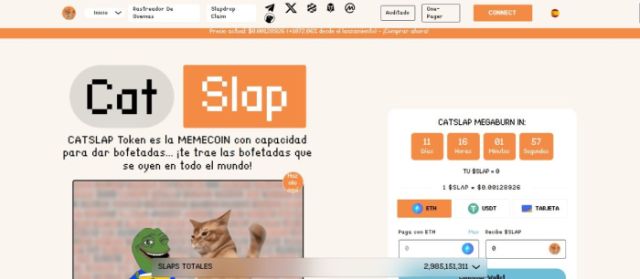 El "CatSlap Megaburn" de $SLAP se producirá dentro de 11 días