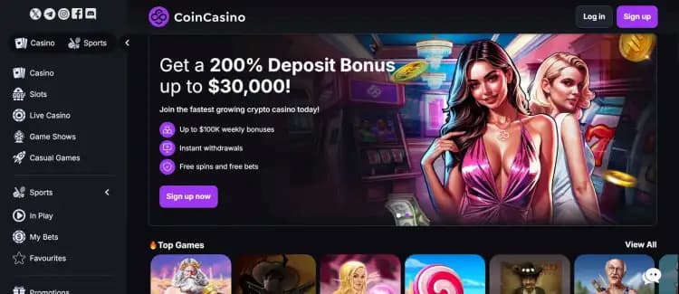 CoinCasino home