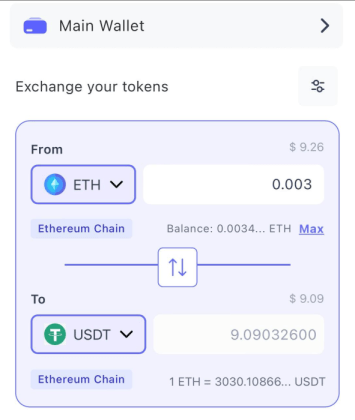 Best Wallet swap crypto