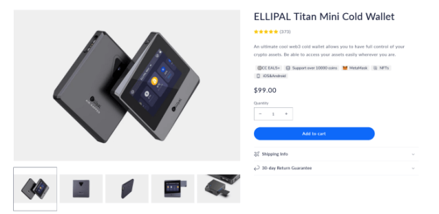 Ellipal Titan crypto wallet