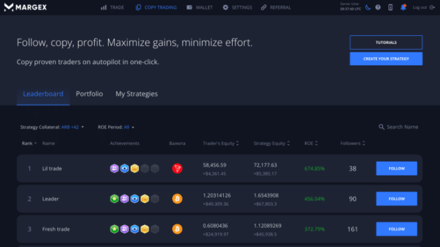 Margex crypto wallet