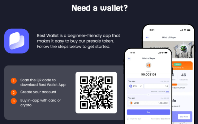 Best Wallet download instructions on MIND of Pepe