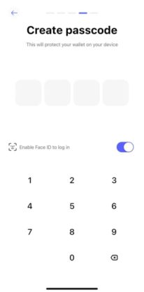 Create Best wallet 4-digit passcode