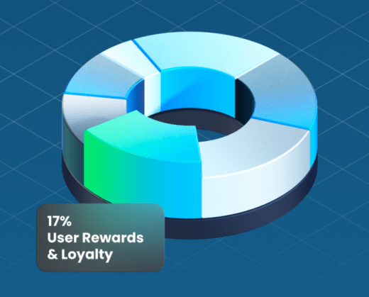 SpacePay has allocated tokens to user rewards