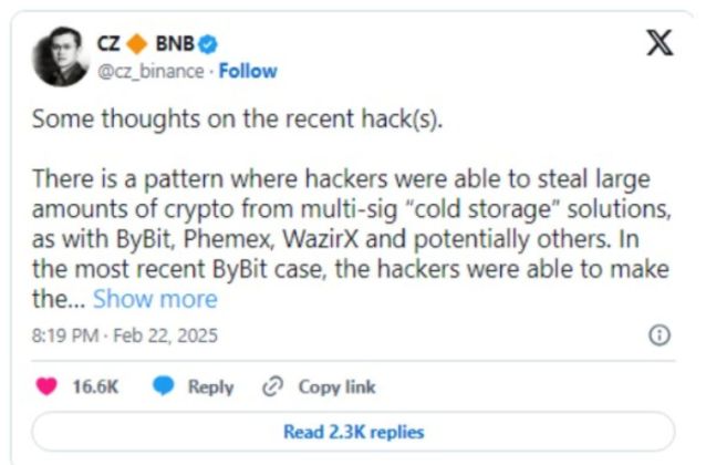 https://twitter.com/cz_binance/status/1893274376306356487