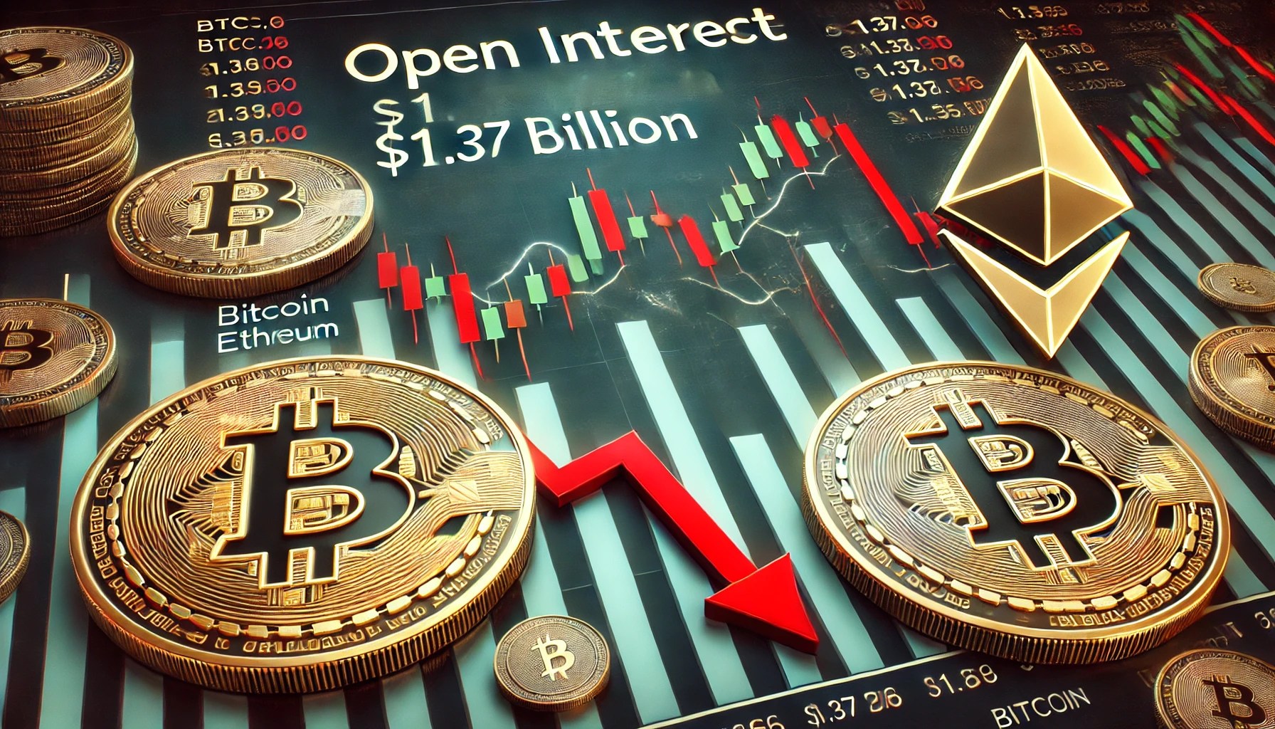 Bitcoin & Ethereum Open Interest Drops By $1.37B – A Market Reset?