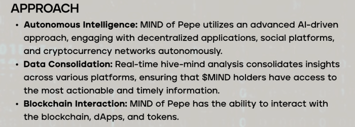 $MIND project approach from whitepaper