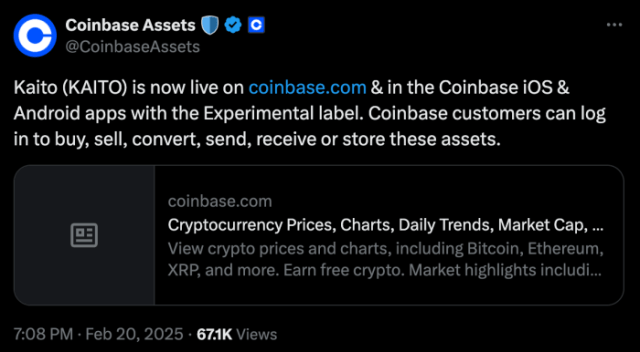 upcoming coinbase listings